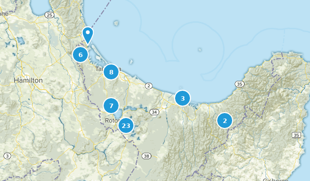 Bay of Plenty, Nouvelle-Zélande Map
