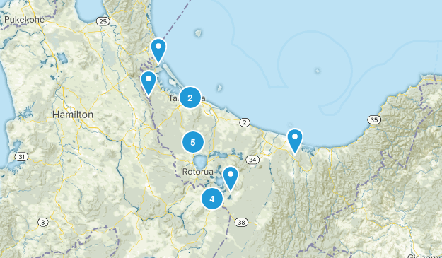 Bay of Plenty Region, New Zealand Map
