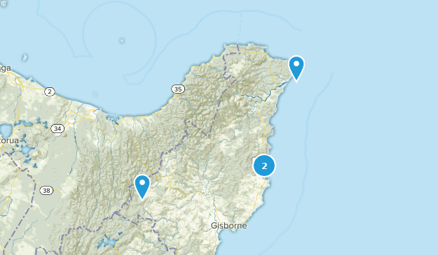 Gisborne, New Zealand Map
