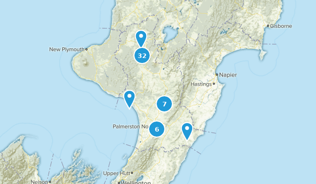 Manawatu-Wanganui, Nouvelle-Zélande Map