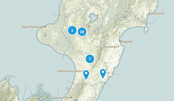 Manawatu-Wanganui Region, New Zealand Map
