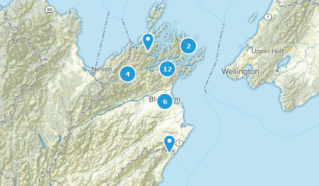 Marlborough, New Zealand Map