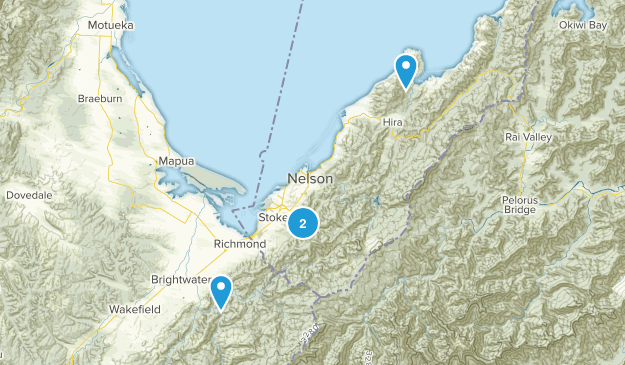 Nelson Region, New Zealand Map