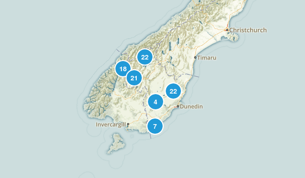 Otago Region, New Zealand Map