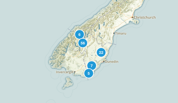Otago Region, New Zealand Map