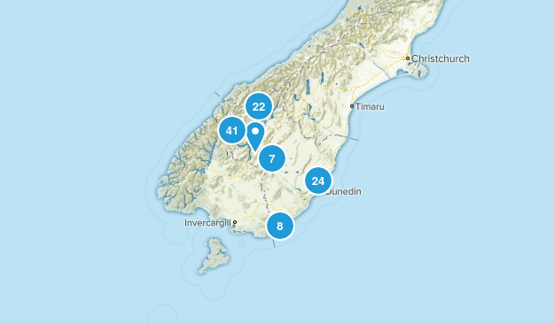 Otago Region, New Zealand Map