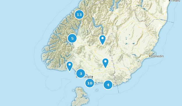 Southland, New Zealand Map
