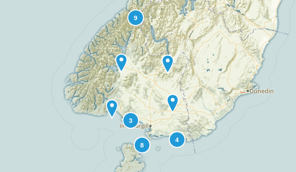 Southland Region, New Zealand Map
