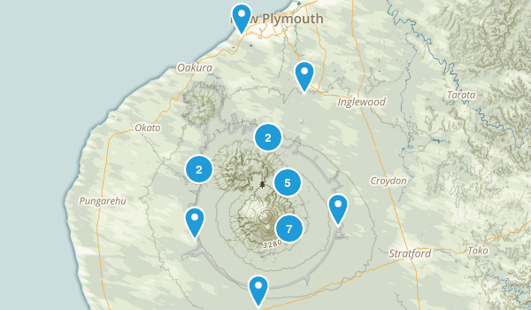 Taranaki Region, New Zealand Map