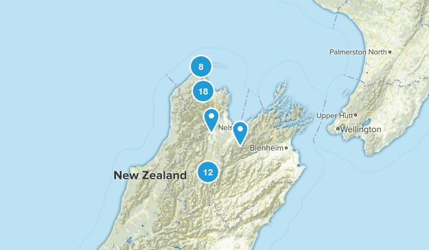 Tasman Region, New Zealand Map