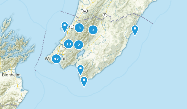 Wellington, Neuseeland Map