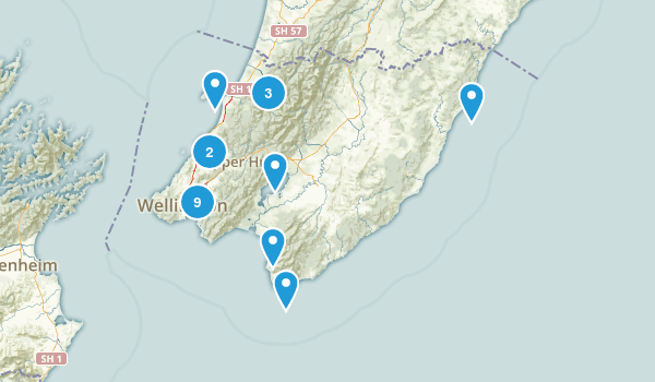 Wellington Region, New Zealand Map