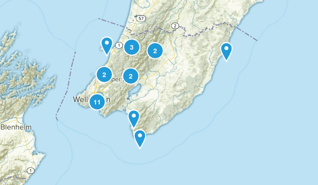 Wellington Region, New Zealand Map
