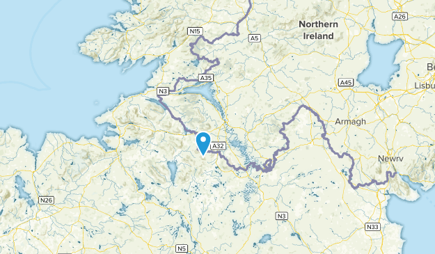 Fermanagh, Irlanda del Norte Map