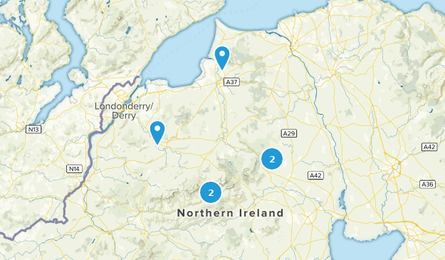 Londonderry, Nordirland zu erkunden Map