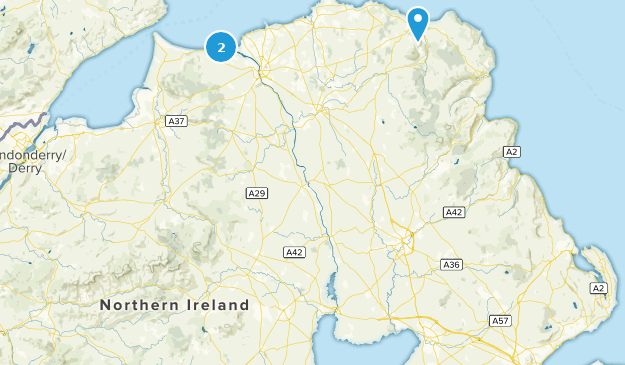 Tyrone, Nordirland zu erkunden Map