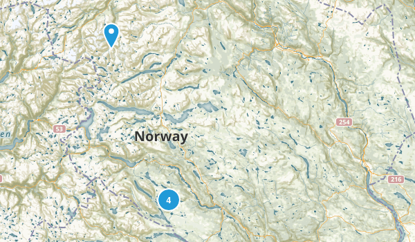 Oppland, Norway Map
