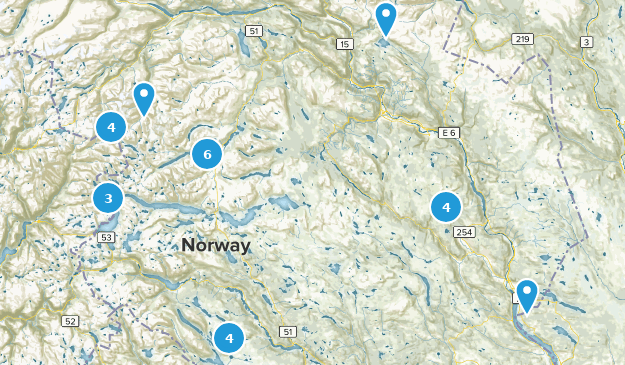 Oppland, Norway Map