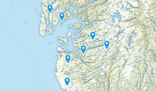 Rogaland, Norway Map