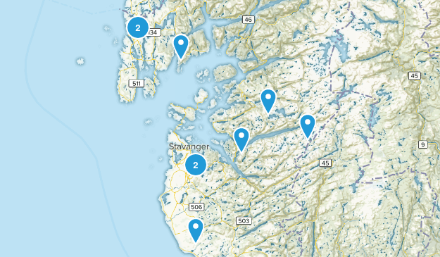 Rogaland, Norway Map