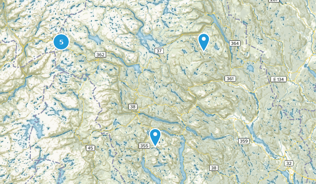 Telemark, Norvège Map