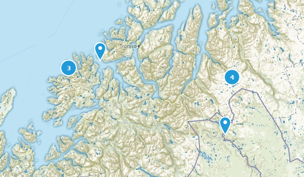 Troms, Norwegen Map