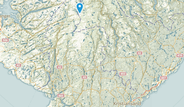 Vest-Agder, Norway Map