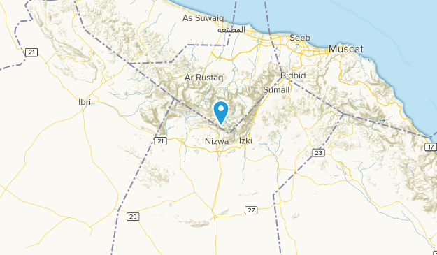 Ad Dakhiliyah, Oman Map