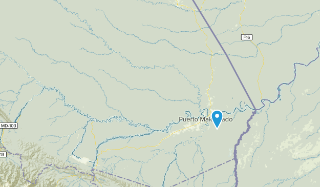 Madre de Dios, Peru Map