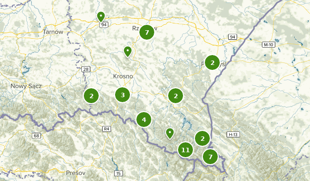 Subcarpathian (Podkarpackie), Poland Map