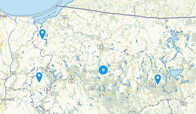 Warmian-Masurian, Poland Map