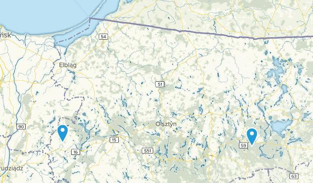 Warmińsko-mazurskie, Poland Map