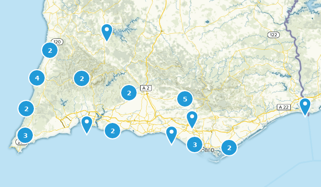 Algarve, Portugal Map