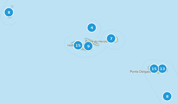 Azores, Portugal Map