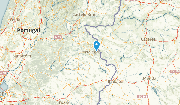 Portalegre, Portugal Map
