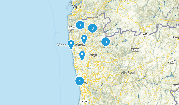 Porto and the North, Portugal Map