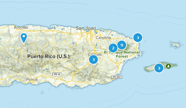 East Region, Puerto Rico Map