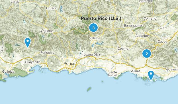 South Region, Puerto Rico Map