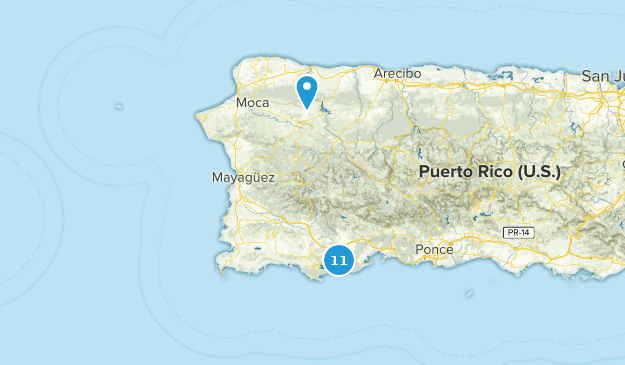 West Region, Puerto Rico Map