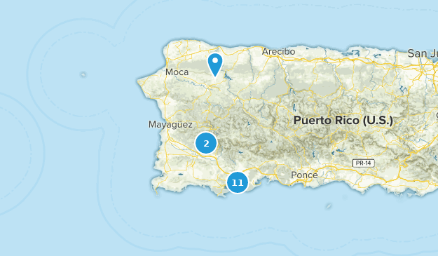 West Region, Puerto Rico Map