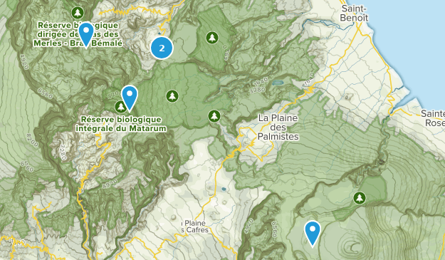 Saint-Benoît, Reunion Map