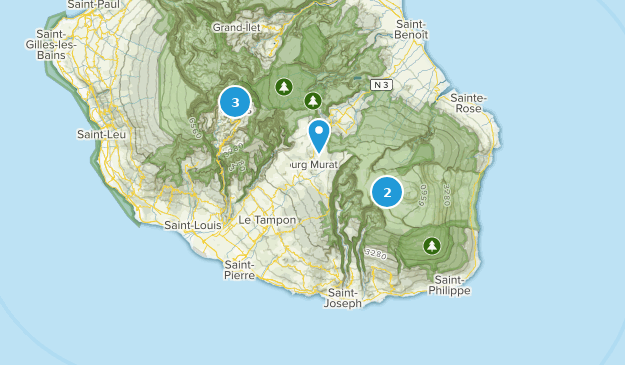 Saint-Pierre, Reunion Map