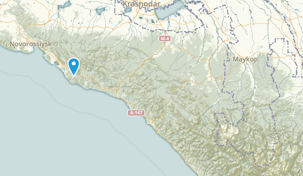 Краснодарский край, Russia Map