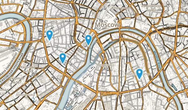 Moscow, Russia Map