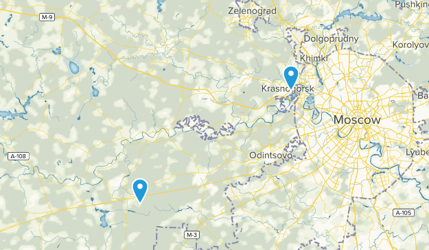 Moscow Oblast, Russia Map