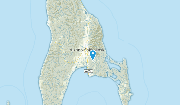 oblast de Sakhaline, Russie Map