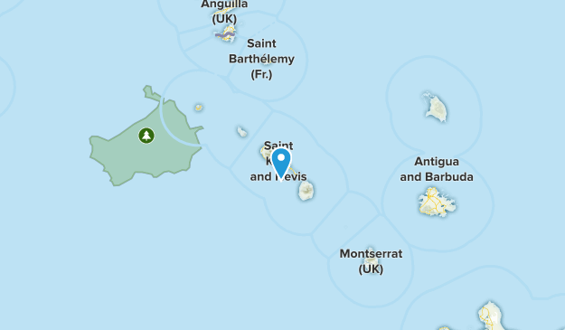 Saint George Basseterre, St. Kitts und Nevis Map