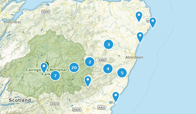 Aberdeenshire, Scotland Map