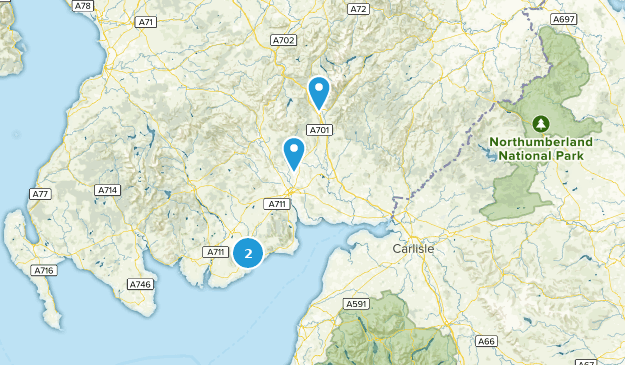 Dumfries and Galloway, Schottland Map