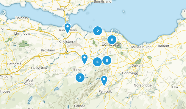 Edinburgh, Schottland Map